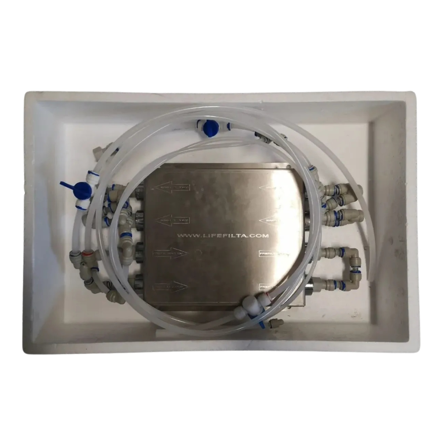 high flow water filtration system - under counter in professional kitchen