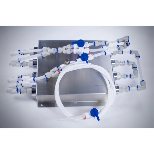 high flow water filtration system - under counter in professional kitchen